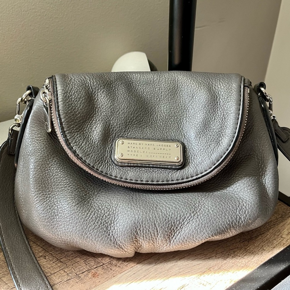 Marc by Marc Jacobs Classic Mini Q Natasha Crossbody Bag Pebbled Leather
